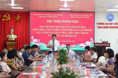 Tạo động lực chuyển hoá khoa học, công nghệ thành lực lượng sản xuất