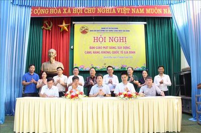 Bàn giao mặt bằng bảo đảm tiến độ Dự án Cảng hàng không quốc tế Gia Bình