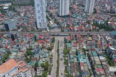 Khoan khảo sát vị trí xây cầu vượt gần 822 tỷ đồng ở Hà Nội