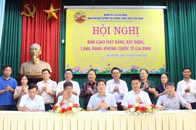 Bắc Ninh: Xã Gia Bình bàn giao 6,46 ha mặt bằng xây dựng dự án Cảng hàng không quốc tế