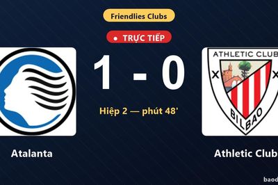 TRỰC TIẾPTrực tiếp Atalanta vs Athletic Club: Atalanta mở tỷ số