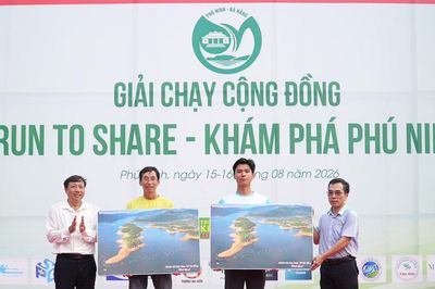 820 vận động viên tham gia giải chạy cộng đồng xã Phú Ninh