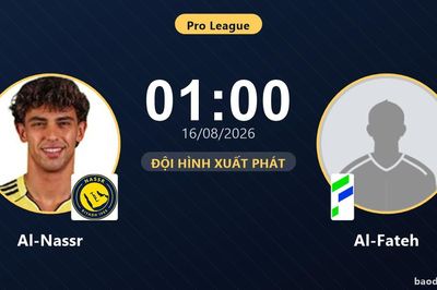 TRỰC TIẾPTrực tiếp Al-Nassr vs Al-Fateh: Đội hình xuất phát