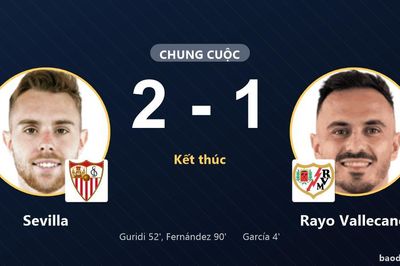 Sevilla ngược dòng hạ Rayo Vallecano, vươn lên vị trí nhì bảng La Liga