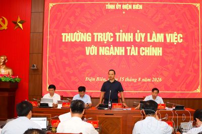 Thường trực Tỉnh ủy làm việc với ngành Tài chính