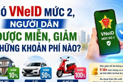 Có VNeID mức 2, người dân có thể được miễn, giảm những khoản phí nào?