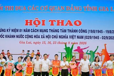Khai mạc hội thao Khối thi đua Các cơ quan Đảng tỉnh Gia Lai năm 2026