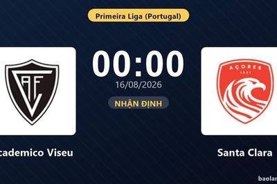 Nhận định Academico Viseu vs Santa Clara: đội hình dự kiến