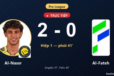 TRỰC TIẾPTrực tiếp Al-Nassr vs Al-Fateh: Hiệp 2 bắt đầu, Al-Nassr dẫn 2-0