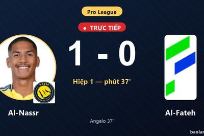 TRỰC TIẾPTrực tiếp Al-Nassr vs Al-Fateh: Al-Nassr mở tỷ số
