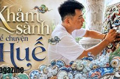 Khảm sành kể chuyện Huế