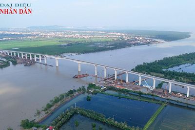 Hải Phòng: Dự án cầu Văn Úc 2 hơn 2.000 tỷ đồng tăng tốc thi công