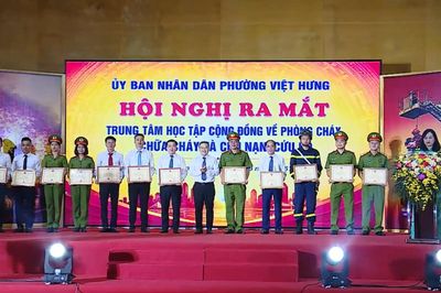Phường Việt Hưng ra mắt Trung tâm PCCC và CNCH