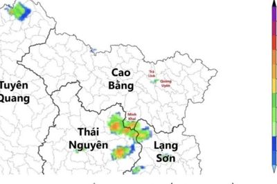 Cảnh báo dông, lốc, sét, mưa đá và mưa lớn cục bộ tỉnh Cao Bằng