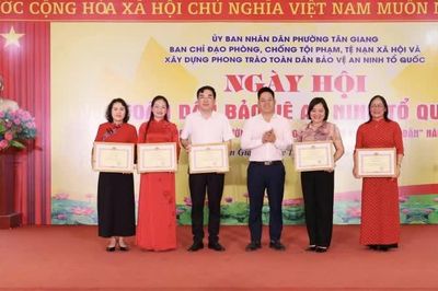 Phường Tân Giang tổ chức Ngày hội Toàn dân bảo vệ an ninh Tổ quốc