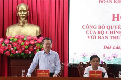 Kiểm tra, giám sát công tác cán bộ đối với Ban Thường vụ Tỉnh ủy Đắk Lắk