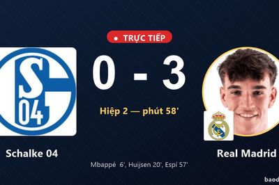 TRỰC TIẾPTrực tiếp Schalke 04 vs Real Madrid: Real Madrid nới rộng cách biệt 0-3