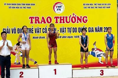 Lào Cai giành Huy chương Vàng tại Giải vô địch trẻ vật cổ điển, vật tự do quốc gia năm 2026