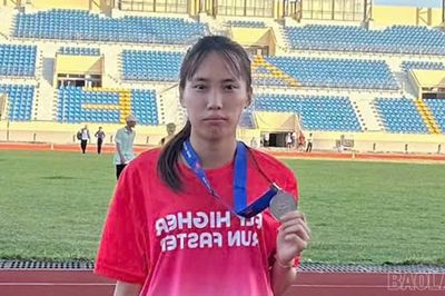 Quốc Thị Kính mang Huy chương Bạc về cho Điền kinh Lào Cai tại giải U20, U23 quốc gia 2026