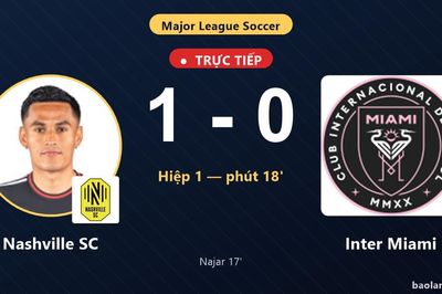 TRỰC TIẾPTrực tiếp Nashville SC vs Inter Miami: Nashville SC mở tỷ số