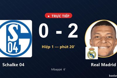 TRỰC TIẾPTrực tiếp Schalke 04 vs Real Madrid: Real Madrid nhân đôi cách biệt