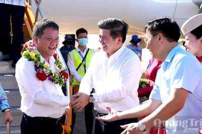Lễ đón chuyến bay đầu tiên từ Khánh Hòa đến Quảng Trị: Kết nối di sản-Vươn tầm biển xanh
