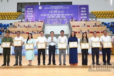 Phường Đồng Hới giành giải Nhất toàn đoàn tại Đại hội Thể dục thể thao tỉnh Quảng Trị lần thứ I