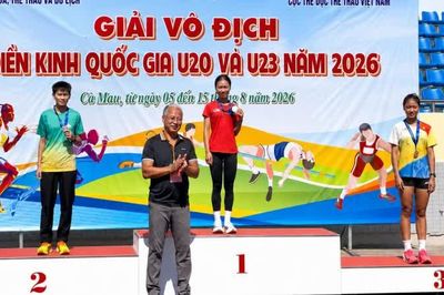 Cao Bằng giành huy chương Vàng tại Giải vô địch Điền kinh quốc gia U20 và U23