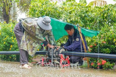 7 km đường ống mang nước sạch về Nguyễn Phích