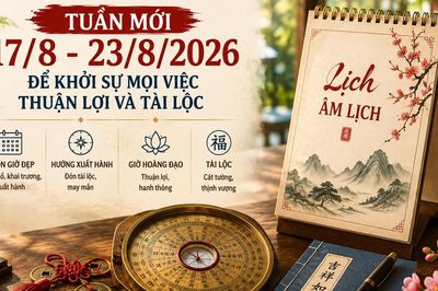 Xem ngày giờ tuần mới 17/8 - 23/8/2026 để khởi sự mọi việc thuận lợi và tài lộc