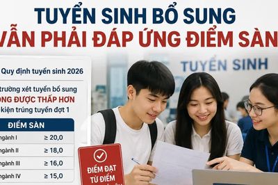 Tuyển sinh bổ sung vẫn phải đáp ứng điểm sàn