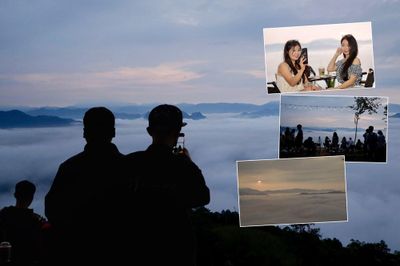 Đỉnh Đồn Đèn hút bạn trẻ 'săn mây' giữa đại ngàn Thái Nguyên