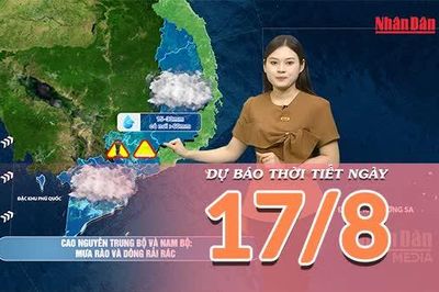 [Video] Dự báo thời tiết ngày 17/8/2026: Bắc Bộ đón mưa lớn vào tối và đêm , Trung Bộ nắng nóng gay gắt, Nam Bộ còn mưa dông