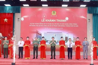 Đại tướng Lương Tam Quang dự Lễ khánh thành công trình mở rộng Trụ sở Bộ Công an