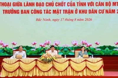 Lãnh đạo tỉnh Bắc Ninh đối thoại với cán bộ Mặt trận cơ sở