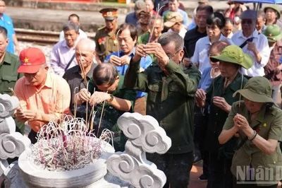 Tưởng niệm 60 năm ngày hy sinh của các thanh niên xung phong Ga Núi Gôi