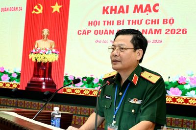 Quân đoàn 34 khai mạc Hội thi Bí thư chi bộ năm 2026