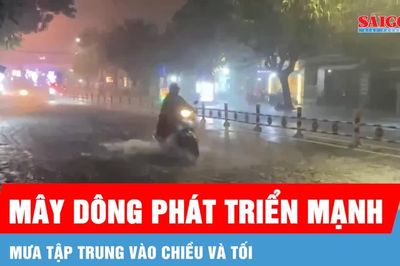 Các ổ mây dông đang phát triển nhiều trên cả nước