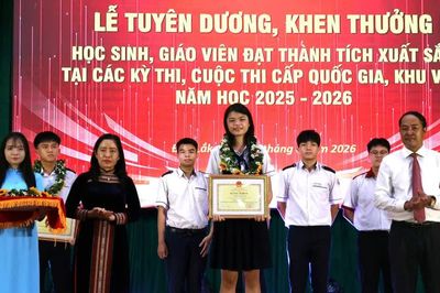 Đắk Lắk vinh danh học sinh, giáo viên đạt thành tích xuất sắc năm học 2025-2026