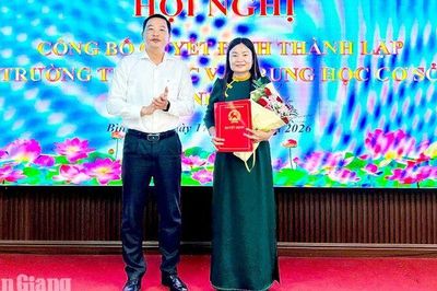 Sáp nhập 3 trường thành Trường Tiểu học và THCS Bình Sơn