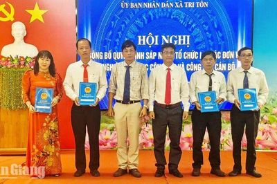 Xã Tri Tôn giảm từ 10 trường còn 4 trường