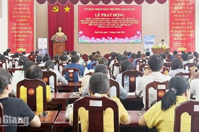 Rạch Giá phấn đấu 98% người từ 14 tuổi có VNeID mức độ 2