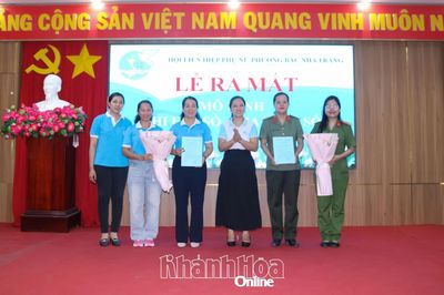 Hội Liên hiệp Phụ nữ phường Bắc Nha Trang ra mắt các mô hình “Chi hội Phụ nữ số”, “Gia đình số”