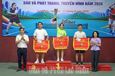 Bế mạc Giải Vô địch Pickleball tỉnh Lai Châu lần thứ II - Tranh Cúp Báo và Phát thanh, Truyền hình năm 2026