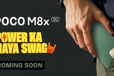 POCO M8x 5G lộ diện thiết kế tối giản với cụm camera tinh gọn và viền màu vàng ấn tượng
