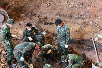 TP. Hồ Chí Minh: Tiếp tục tìm kiếm, quy tập hài cốt liệt sĩ tại Khu A Công viên Lê Thị Riêng
