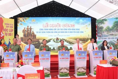 Xây dựng Tượng đài Công an nhân dân 'Vì bình yên cuộc sống' tại Cà Mau