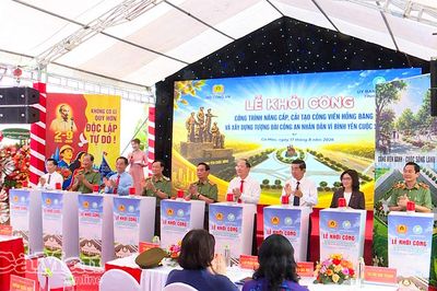 Hơn 45 tỷ đồng nâng cấp Công viên Hồng Bàng, xây dựng Tượng đài Công an nhân dân