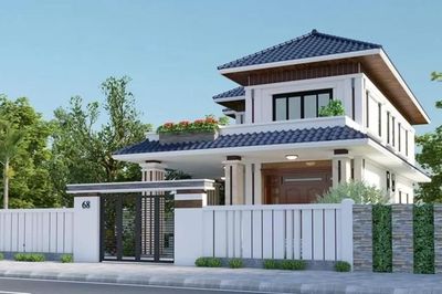 Chi phí xây nhà mái Nhật 2 tầng 8x10m bao nhiêu?