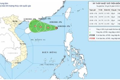 Áp thấp nhiệt đới xuất hiện trên Biển Đông